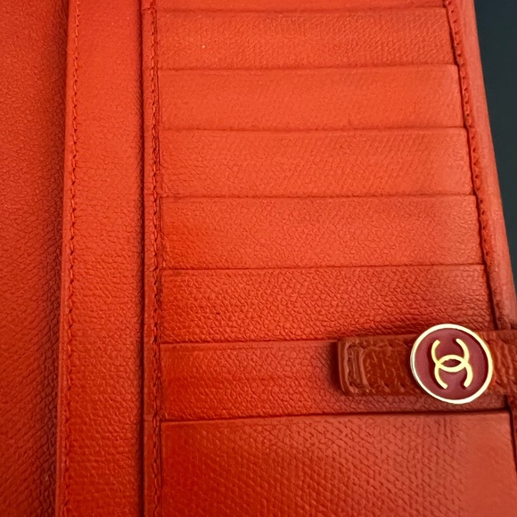 Chanel Orange Caviar Long Wallet - Picture 6 of 16